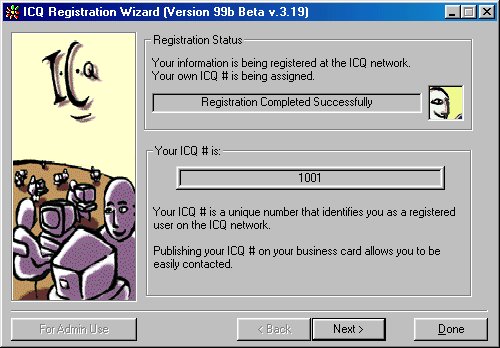 ICQ Registration Wizard